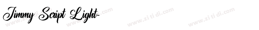 Jimmy Script Light字体转换